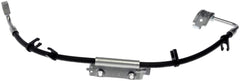 Dorman brake hose fitting closeup highlighting corrosion-resistant Dorman metal fittings