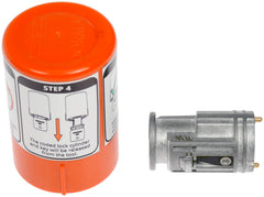 Dorman cylinder installed in dashboard showing correct scale and straightforward swap