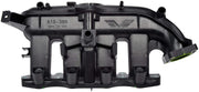 Dorman intake manifold front overview showing fit and alignment benefits