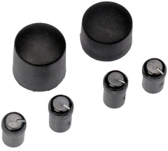 Dorman radio knob front view showing precise fit and restored control feel