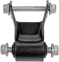 Dorman shackle close-up highlighting welds and powder coat for corrosion resistance