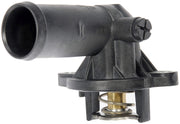 Dorman front view showing thermostat housing fit and durability