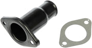 Dorman thermostat housing front view showing mounting points and improved fit