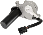 Dorman transfer case motor front view showing compact design and reliable replacement