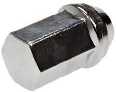 Dorman wheel nut front view showing hex face and durable finish, improving tool engagement