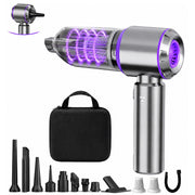 DORVELLO front view compact vacuum showing sleek portable design and easy storage benefit