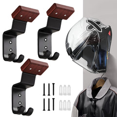 DOTANLEXO front view helmet holder showing neat storage benefit
