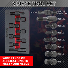 DPTOOL close-up of chaser teeth and black phosphate finish for durability