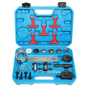 DPTOOL front view of full EA888 timing tool kit, organized for fast access and reliability