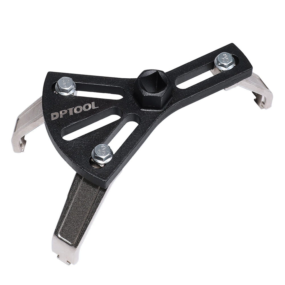 DPTOOL front view of removal and reinstall tool showing robust construction and benefit of easy ring turning