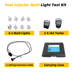 DPTOOL close-up of a single noid light LED for clear injector pulse feedback