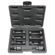 DPTOOL front view of the strut nut socket kit showing all components and organization