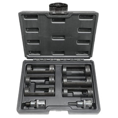 DPTOOL front view of the strut nut socket kit showing all components and organization