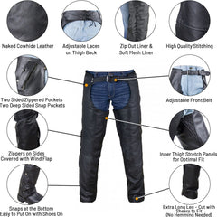 Dream Apparel close-up cowhide texture highlighting durable abrasion resistance