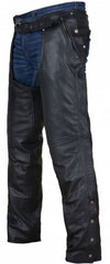 Dream Apparel front view showing full chaps and waist adjustment benefit