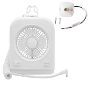 Dream lighting front view mounted showing compact fan and light offering space-saving comfort