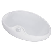 Dream lighting front view of 6-inch oval LED showing sleek trim and diffuser benefit