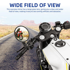 DREAMIZER mounted on a Honda Grom showing improved rear visibility