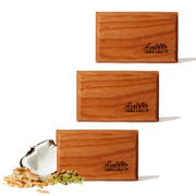 drift coconut and pistachio front packaging showing three refill blocks and branding, clean scent benefit