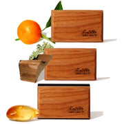 drift front packaging showing three wood fresheners and benefits
