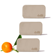 drift front packaging showing three grove scent stone refills and clean design benefit