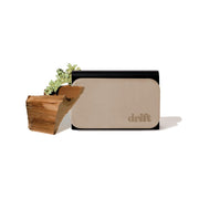 drift front packaging showing teak scent and metal clip benefit fresh cabin