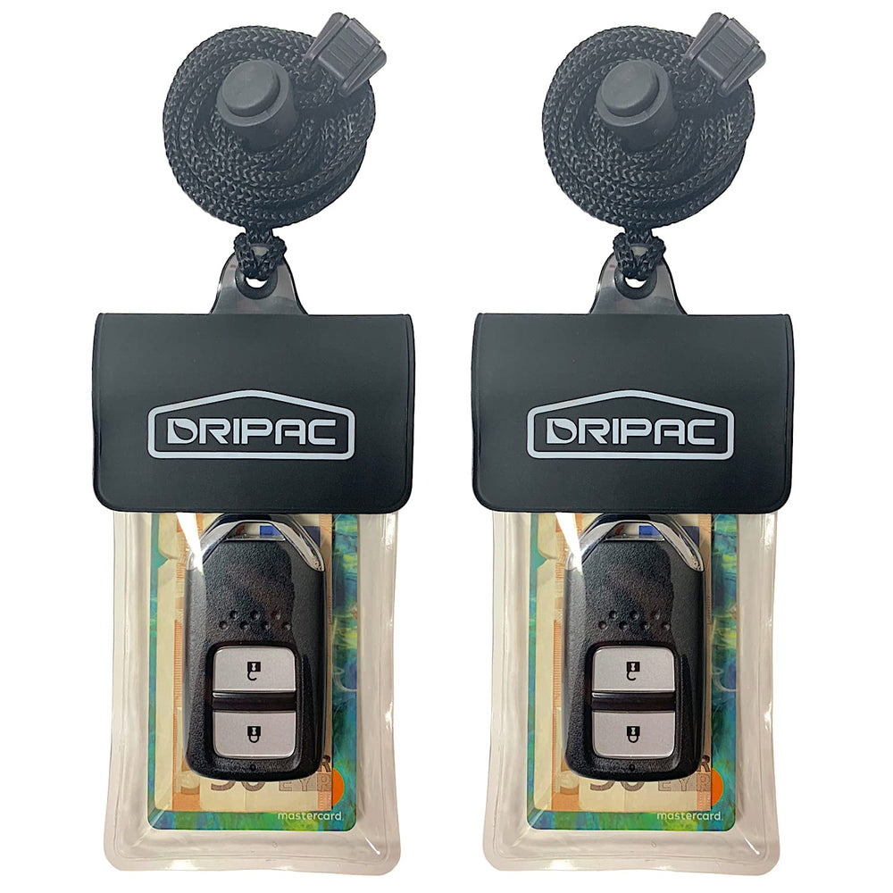DRIPAC front view pouch showing clear protection and secure seal benefit