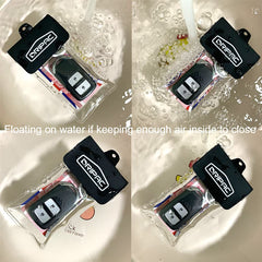 DRIPAC with car key fob inside showing visibility and use benefit