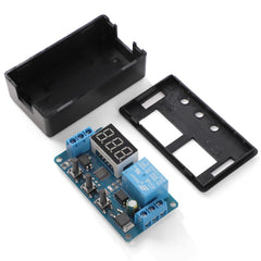 DROK timer relay mounted in vehicle dashboard for reliable timed control