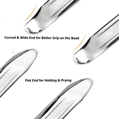 Dr.Roc iron tip rounded edge detail protecting inner tubes during prying