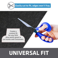 Drymate installed in SUV covering seats and cargo for spill protection