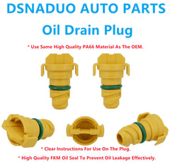 Dsnaduo close-up of plug threads demonstrating corrosion-resistant PA66 strength