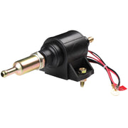 DTMAP front view inline fuel pump showing compact design and easy fit