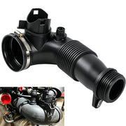 Dtomi intake hose front view showing shape and fit benefits