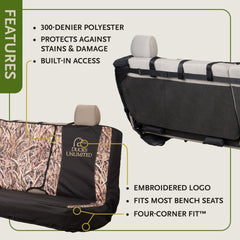 Ducks Unlimited close-up of Mossy Oak Blades fabric showing durable texture