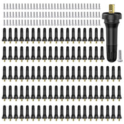 Dueilgo front pack showing 100 TPMS valve stems and value