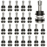 Dueilgo TR416 front packaging showing 25 valve stems and durability benefit