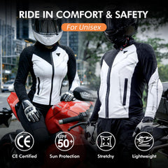 DUHAN close-up of removable back armor pad offering certified impact protection