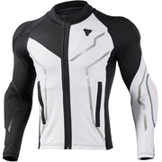 DUHAN front view of armored shirt showing slim fit and vents for breathable comfort