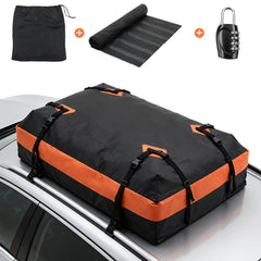 DUMOS rooftop bag mounted on an SUV roof demonstrating extra luggage capacity on trips