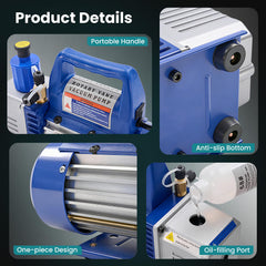 DUMOS manifold gauge set face showing high and low gauges for accurate pressure readings