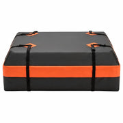 DUMOS roof bag front view showing low-profile design and weatherproof protection