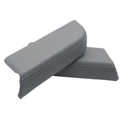 Dunhil front door armrest cover front view showing gray microfiber finish and restored appearance