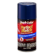 Dupli-Color front can showing Toyota Dark Blue Pearl label and color 8P4 benefit accurate match