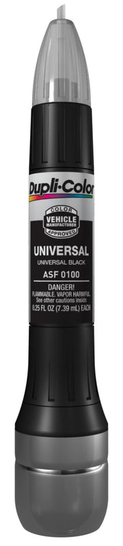 Dupli-Color front packaging in universal black showing tool and benefits