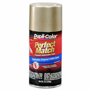 Dupli-Color front can view showing Harvest Gold label and benefit of factory color match