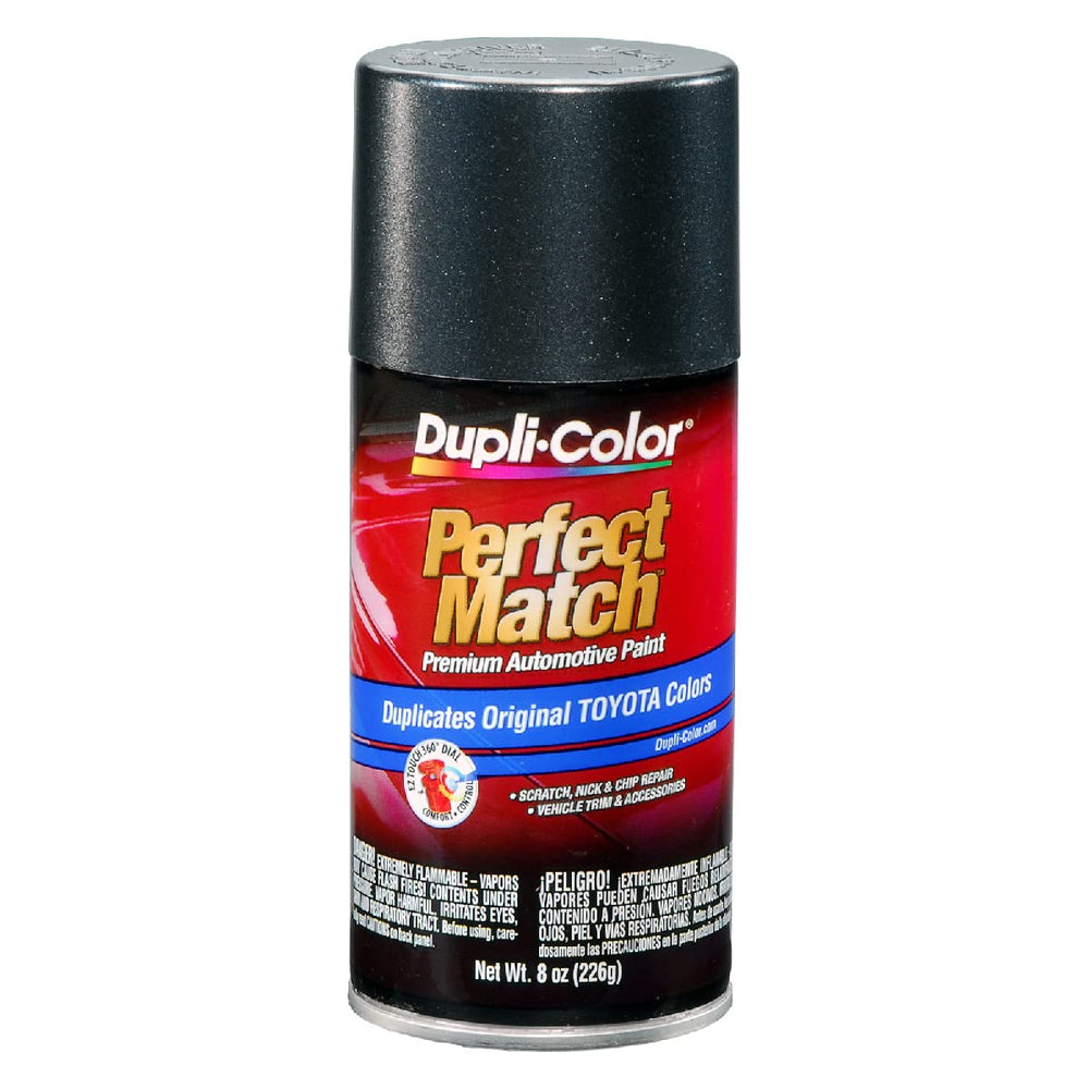 Dupli-Color front can view showing product and benefit of exact factory match