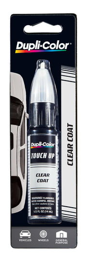 Dupli-Color touch up pen front view showing packaging and gloss clear finish benefit
