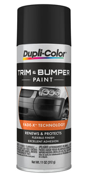 Dupli-Color front can view showing black trim paint for easy identification and storage benefit