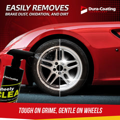 DURA-COATING TECHNOLOGY close-up foam breaking down brake dust for easier removal